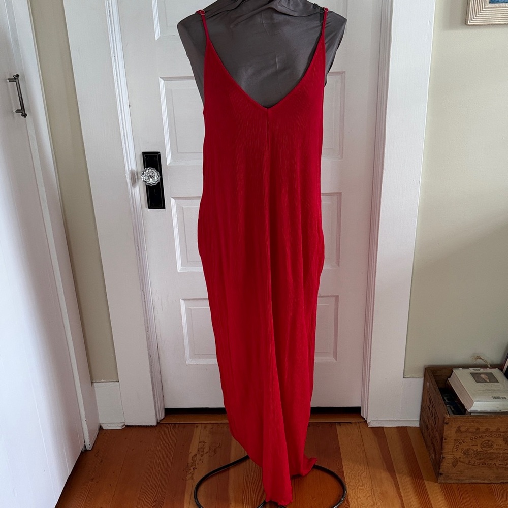 Lovestitch Gauzy Red Maxi‎ Dress M/L - Picture 2 of 9